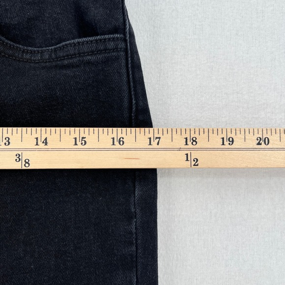 FAVORITE DAUGHTER Valentina Shortie Jeans 30 Petite Black High Rise Cigarette - Picture 6 of 16